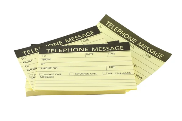 Montón de papeles de mensajes telefónicos — Foto de Stock