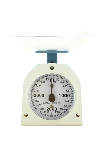 Aparelhos de pesagem para balança de cozinha a partir da vista frontal . — Fotografia de Stock
