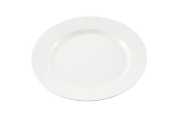 Білі пластикові тарілки . — стокове фото