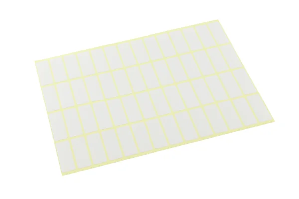 Etiqueta de cartão de preço adesivo no fundo branco . — Fotografia de Stock
