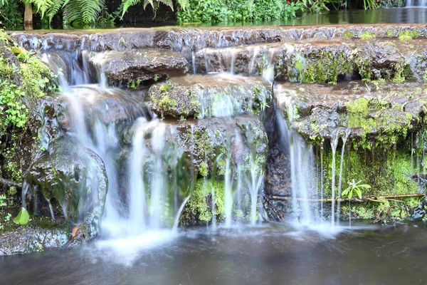 Horizontal water fall in public park. — Stock Photo, Image