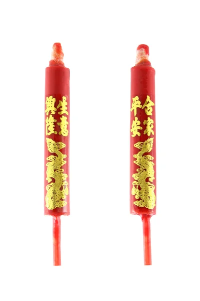 Czerwone świece chińskie — Zdjęcie stockowe