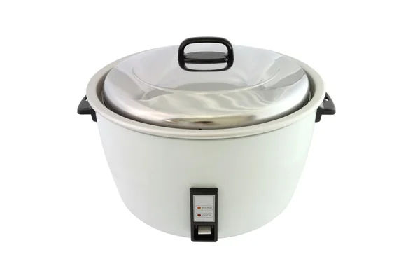 Electric rice cooker on white background. — Stock Photo, Image