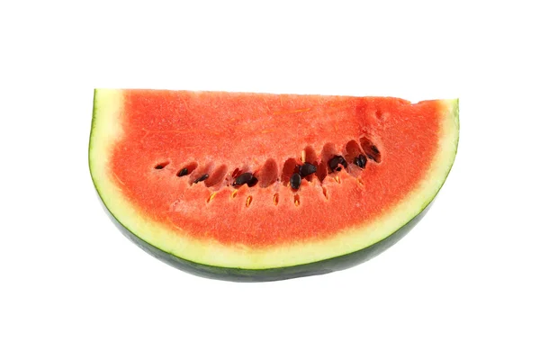 Stock image Part of red watermelon on white background.