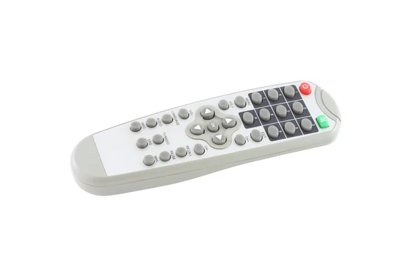 Top side of remote control on white background. — Stock Photo, Image