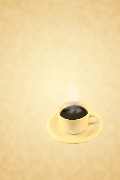 Kaffeetasse altes Papier für Getränkekarte erstellen. — Stockfoto