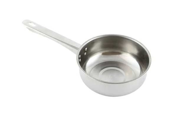 Stainless pot scoop on white background. — Stock Photo, Image