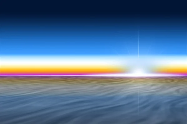 Kleurrijke hemel van simulatie van setset. — Stockfoto