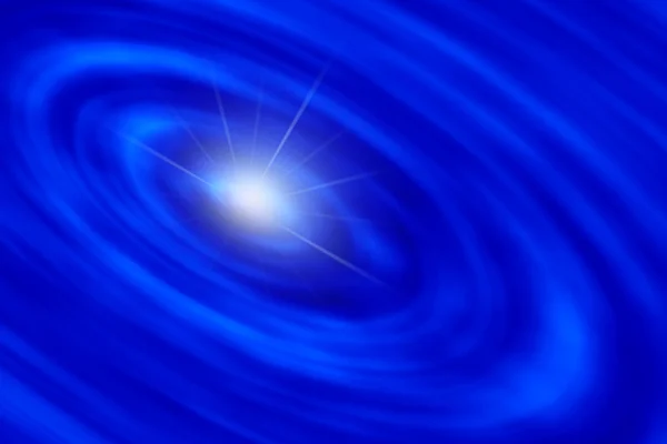 Sun ray från hål blå spiral. — Stockfoto