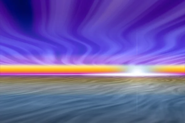 Kleurrijke met wolk hemel van simulatie van de zonsondergang. — Stockfoto