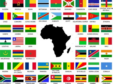 African flags clipart