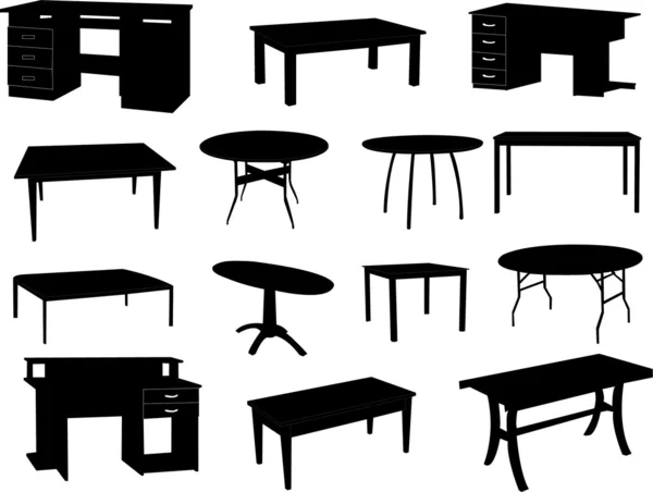 Tables — Stock Vector