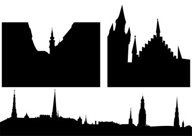 City skyline clipart