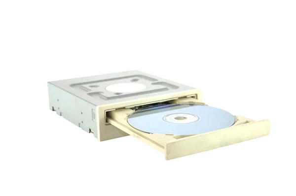Jednotku DVD s diskem dvd — Stock fotografie