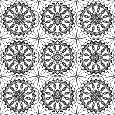 Lace of openwork squares clipart