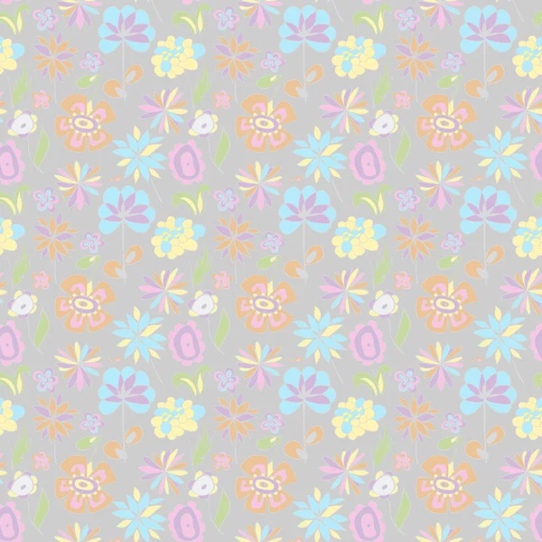 Pattern of pastel colors on a gray background Vector Graphics