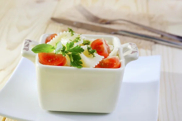 Salad with pasta — Stock Photo, Image