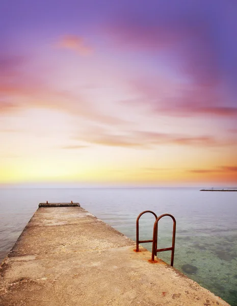 Mar ao pôr do sol — Fotografia de Stock