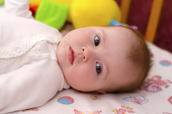 Meisje van de baby 3 maanden — Stockfoto