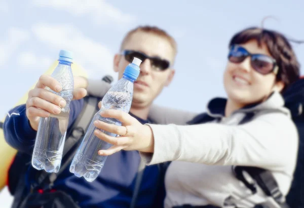 Tourists and water — Stock Photo, Image