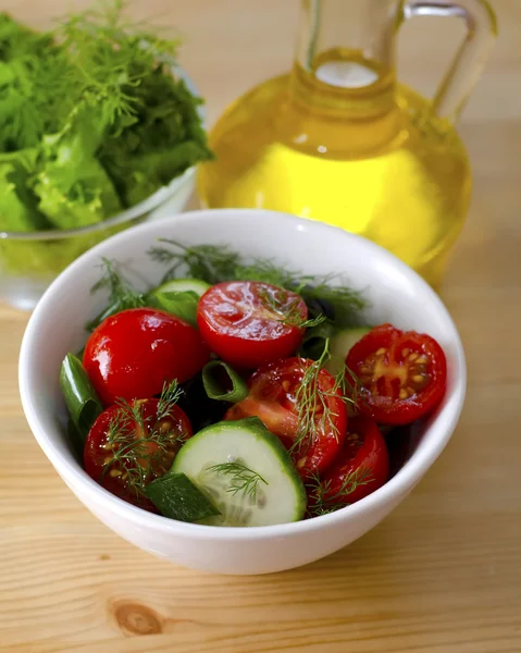 Salad with tomato — Stock Photo, Image