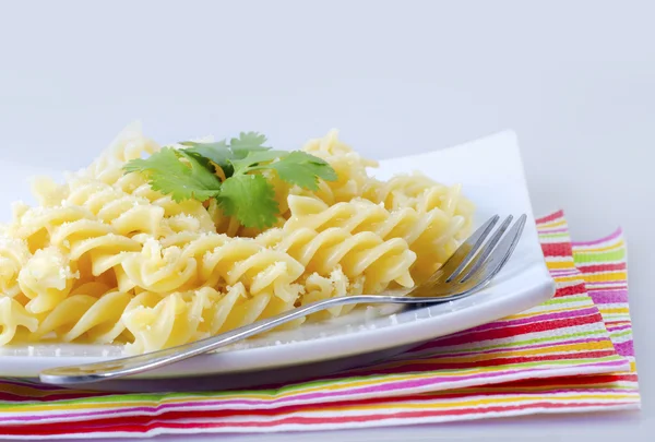 Pasta and cheese — Stock Photo, Image