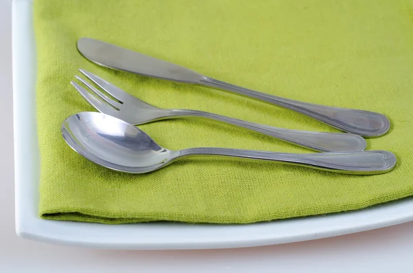 Knives forks and spoons — Stock Photo, Image