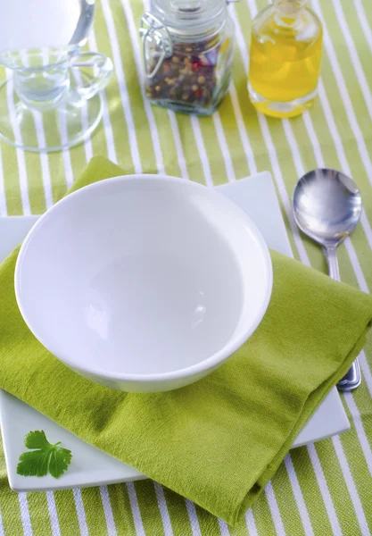 White and green dishwashing — Stok fotoğraf