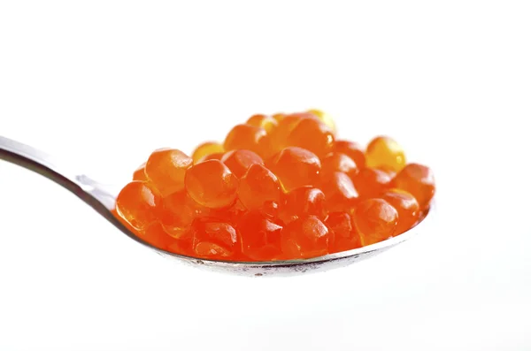 Caviar in spoon — Stock Photo, Image