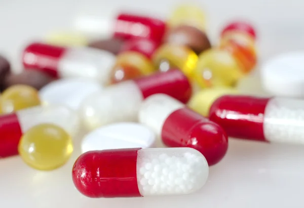 Színes tabletták — Stock Fotó