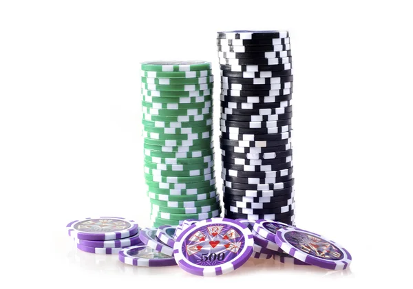 Чипы для покера — стоковое фото