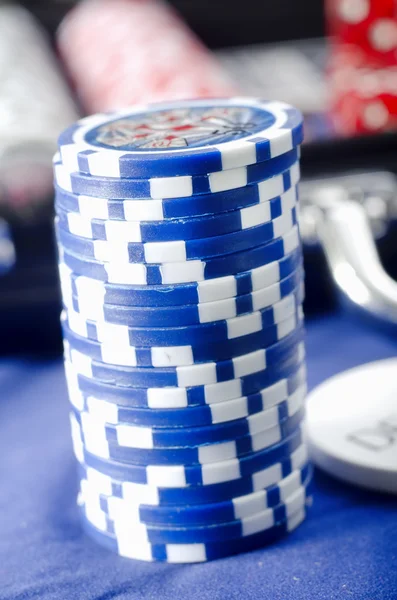 Chips für Poker — Stockfoto