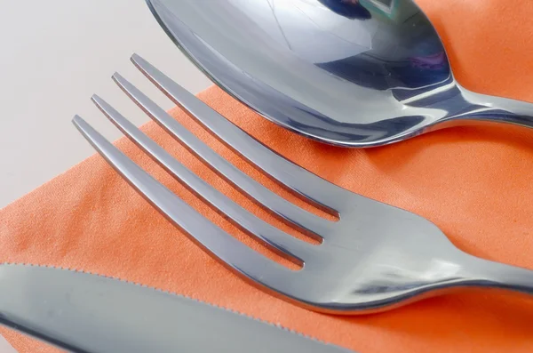 Sked gaffel och kniv — Stockfoto