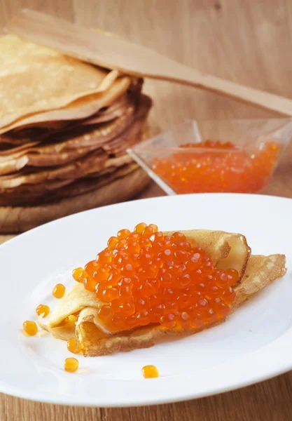 havyar ile Pancakes