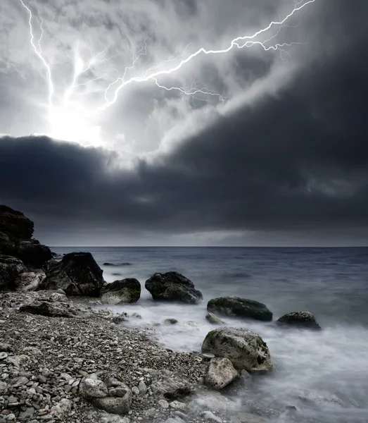 Tempesta in mare — Foto Stock