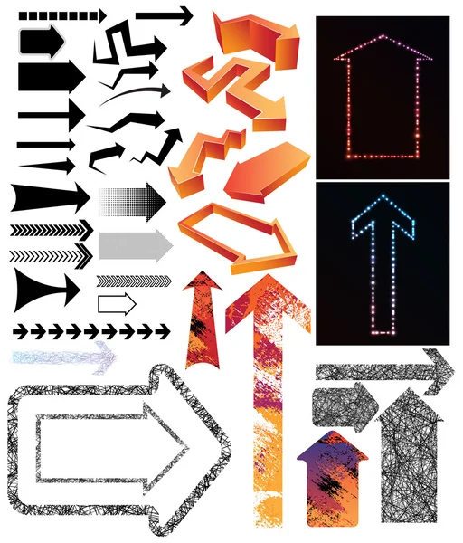 Flèches créatives — Image vectorielle