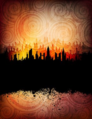 Urban background clipart