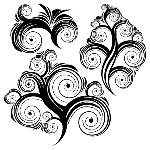 Swirl elementen — Stockvector