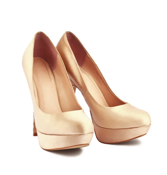 Sapatos dourados — Fotografia de Stock