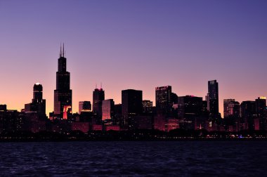 Chicago silhouette clipart
