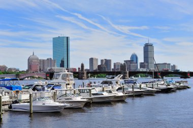 Boston şehir cityscape