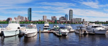 Boston skyline Nehri üzerinde