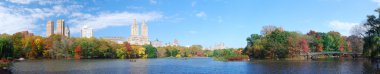 New York'taki central park panorama Güz