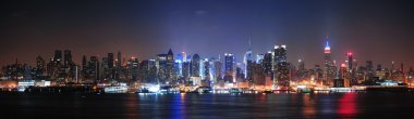 New York City Manhattan midtown skyline clipart