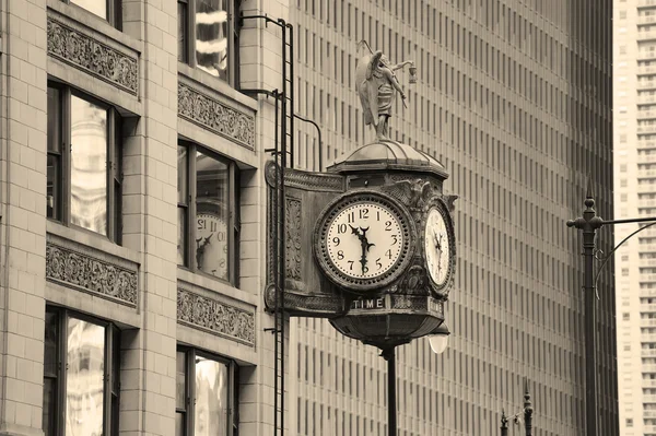 Chicago centro vista strada — Foto Stock