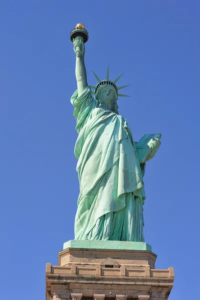 Статуя Свободы крупным планом в Нью-Йорке — стоковое фото
