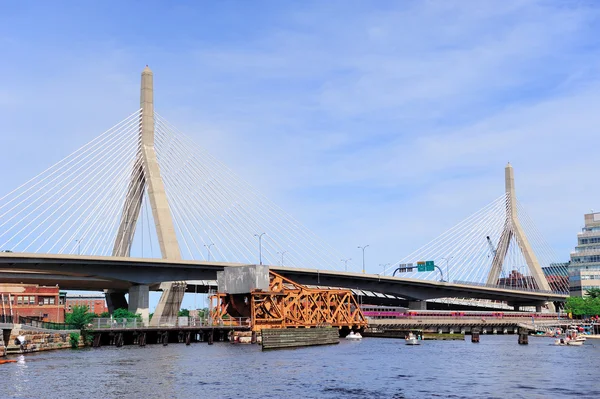Boston Zakim Bunker Hill Bridge — Stock Photo, Image
