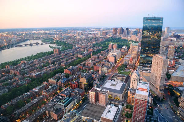 Letecký pohled na Boston — Stock fotografie