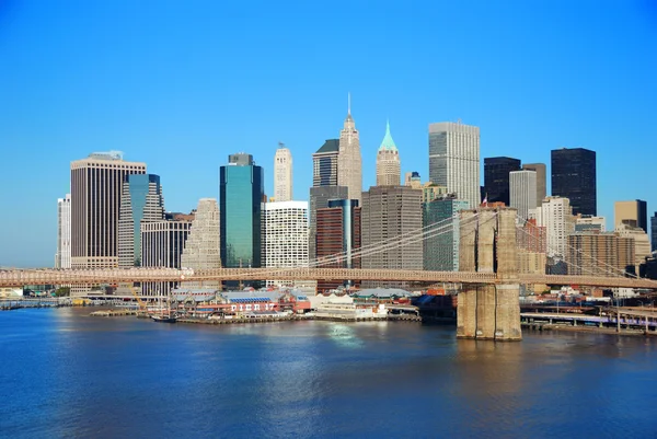 Manhattan New York City skylin — Stockfoto
