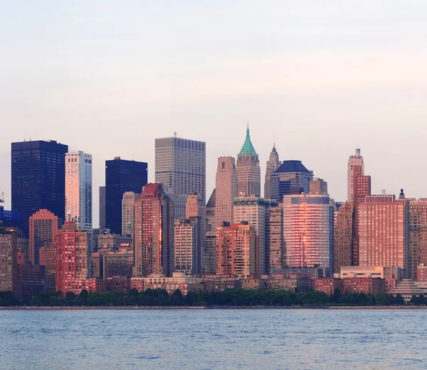 Ciudad de Nueva York Manhattan skyline centro — Foto de Stock